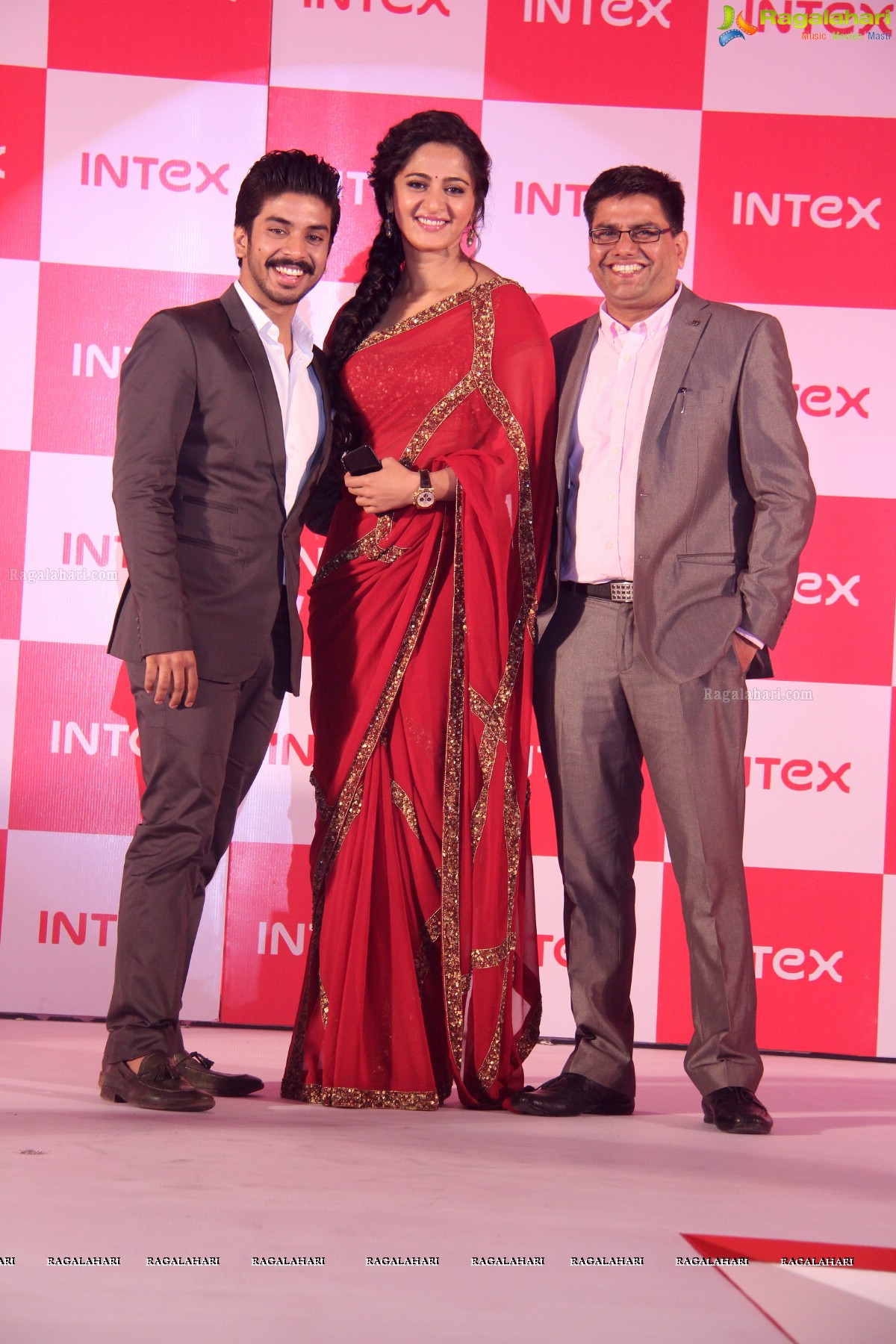 Anushka Shetty launches Intex Aqua Style Pro at Taj Krishna, Hyderabad