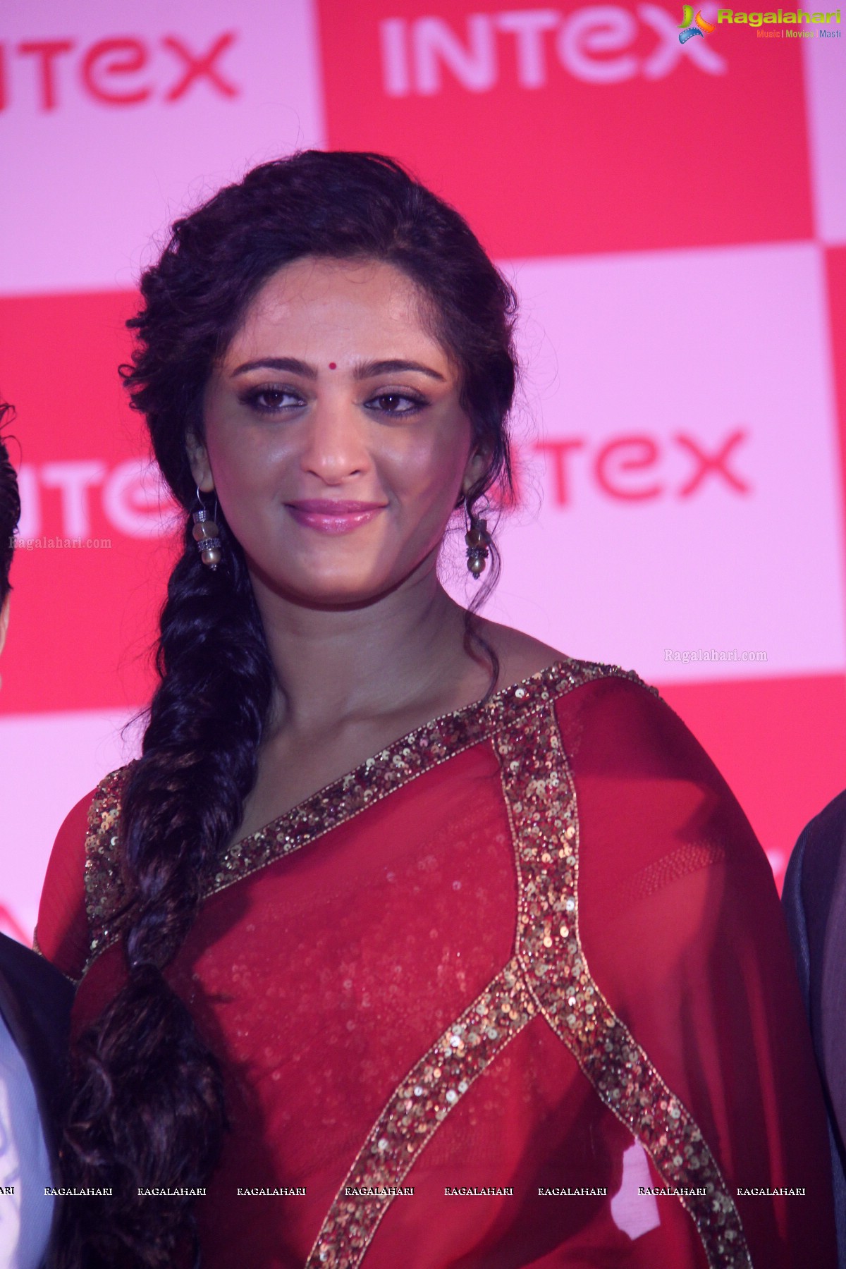 Anushka Shetty launches Intex Aqua Style Pro at Taj Krishna, Hyderabad