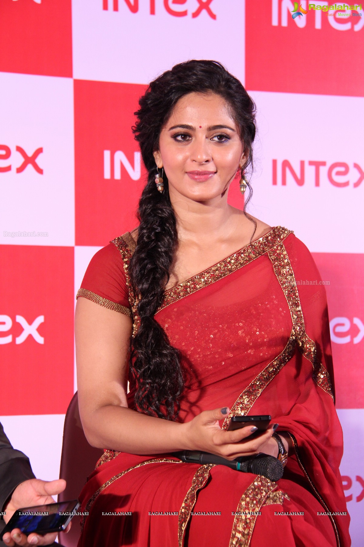 Anushka Shetty launches Intex Aqua Style Pro at Taj Krishna, Hyderabad