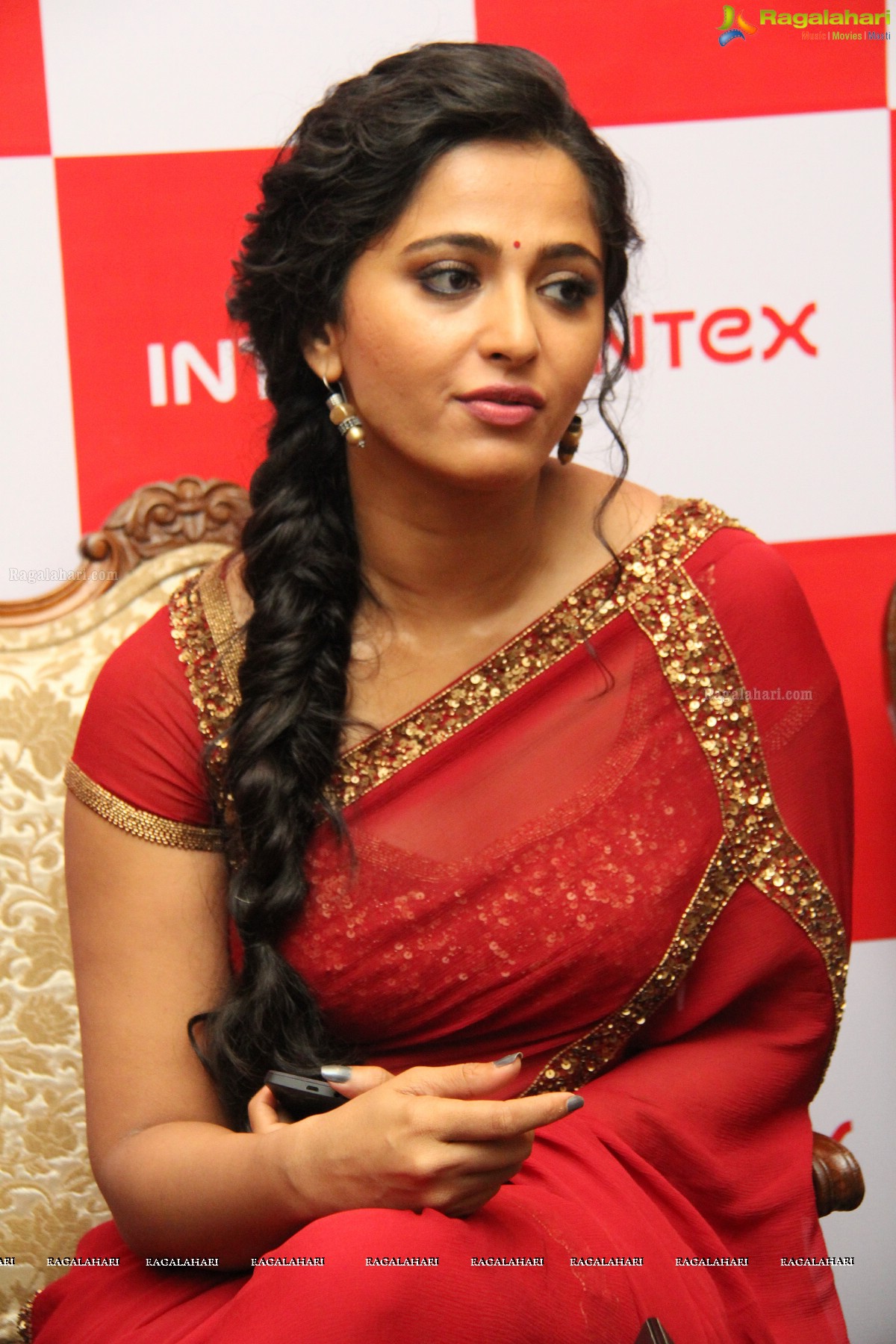 Anushka Shetty launches Intex Aqua Style Pro at Taj Krishna, Hyderabad