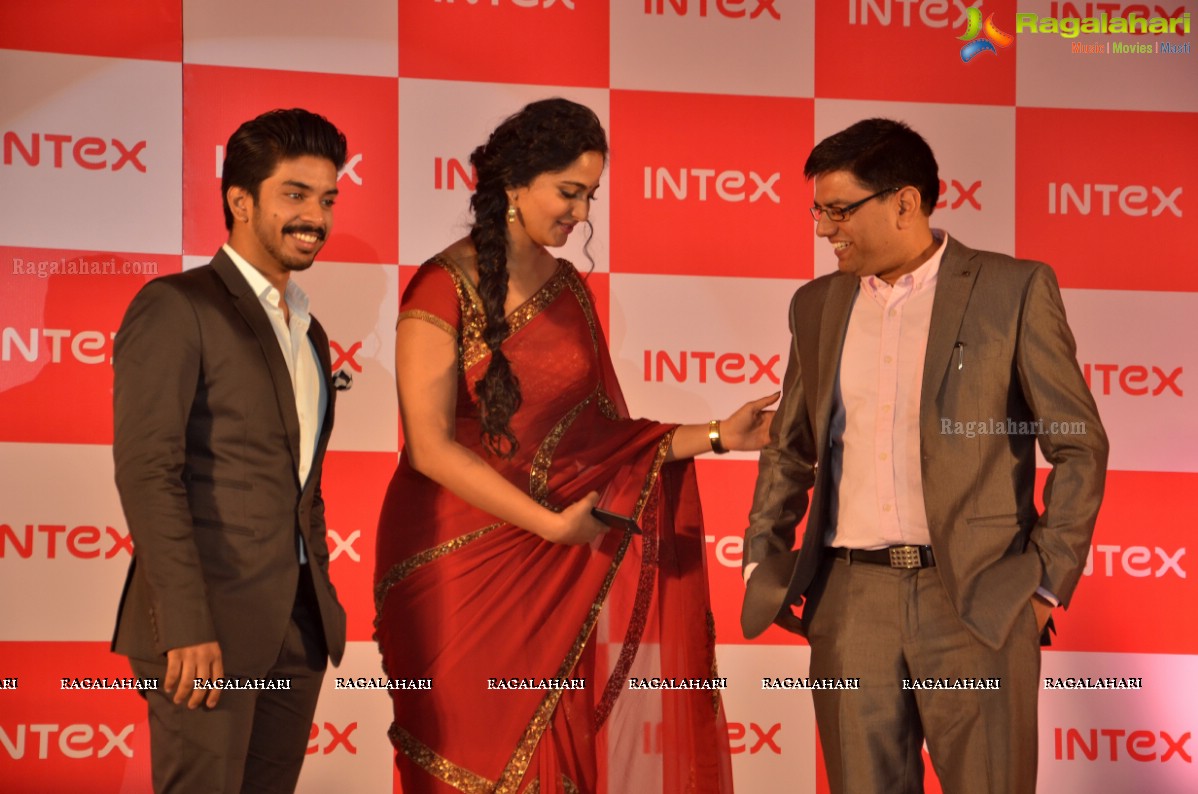 Anushka Shetty launches Intex Aqua Style Pro at Taj Krishna, Hyderabad