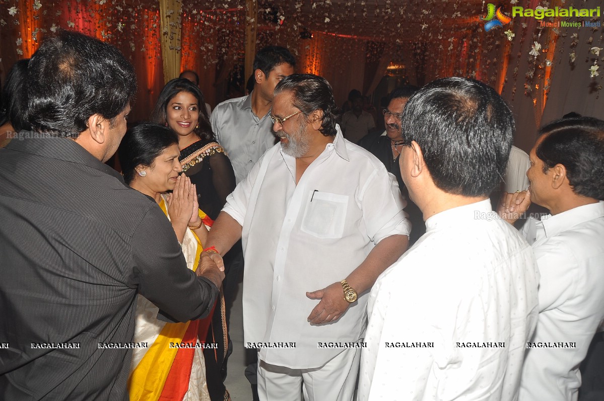 Raghavendra Rao's Son Prakash Rao Wedding Reception