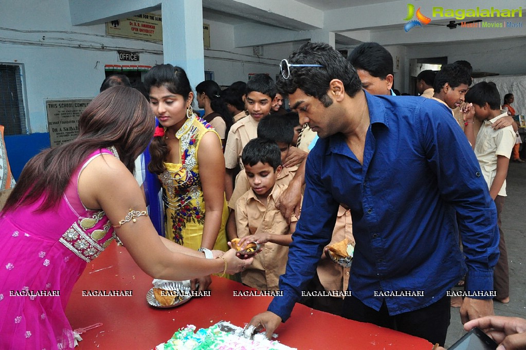 Ramya Sri Birthday Celebrations 2014 at Devnar Blind School