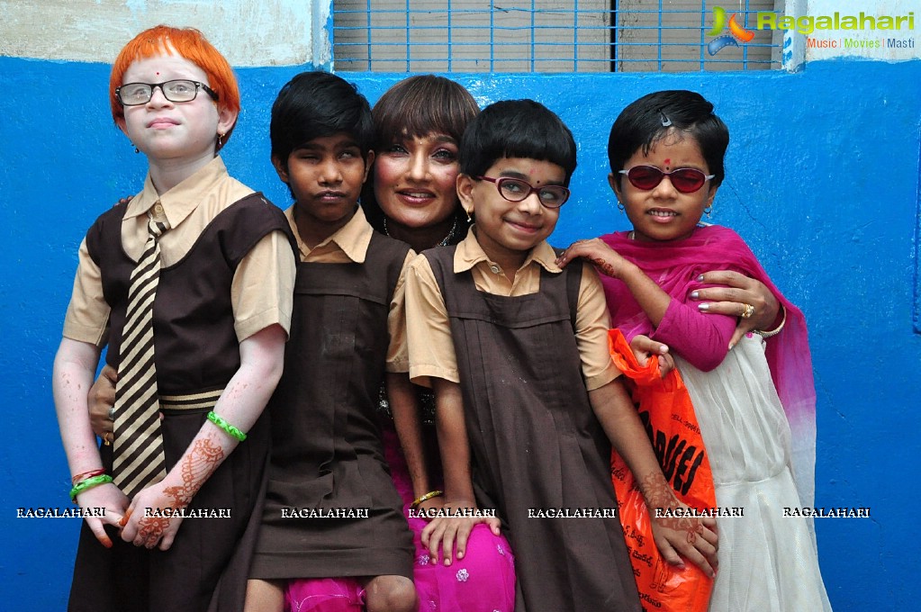 Ramya Sri Birthday Celebrations 2014 at Devnar Blind School