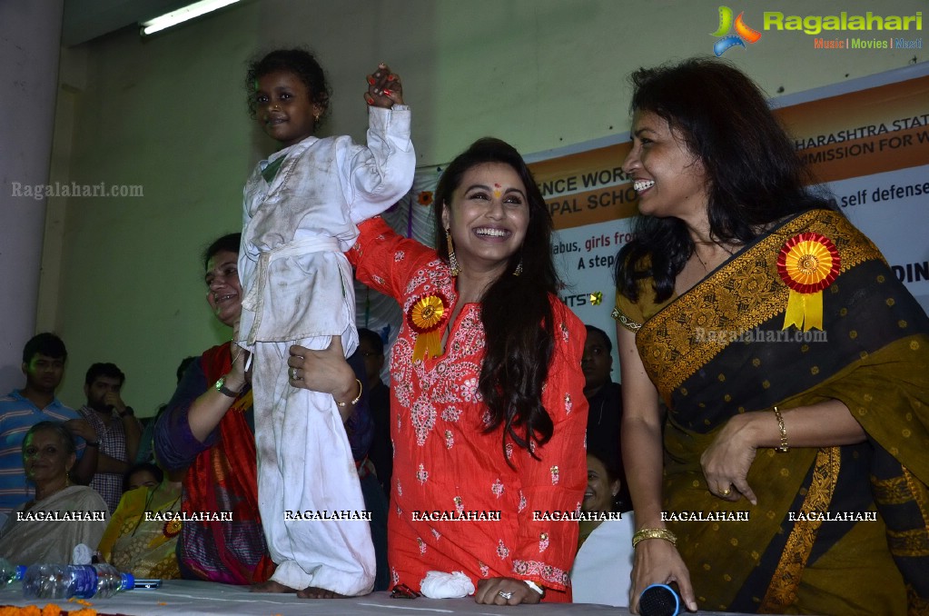 Rani Mukerji inaugurates Self Defence Workshop for BMC Girls