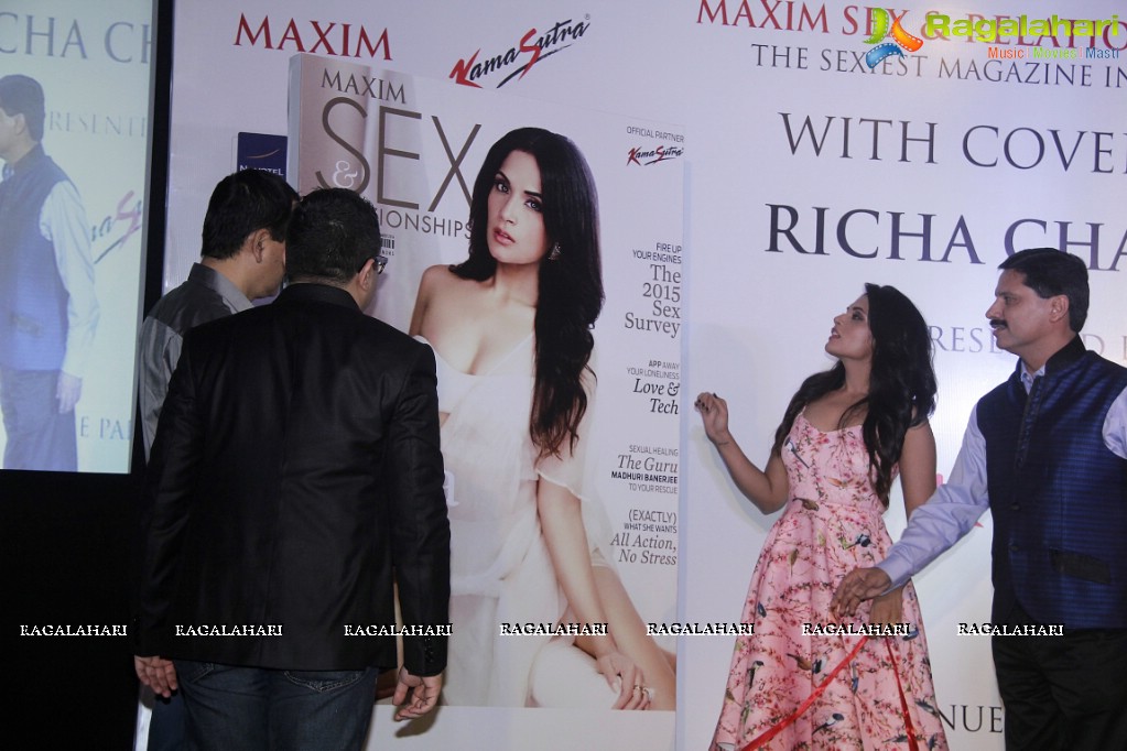 Richa Chadda at Maxim Kamasutra Magazine Cover Launch