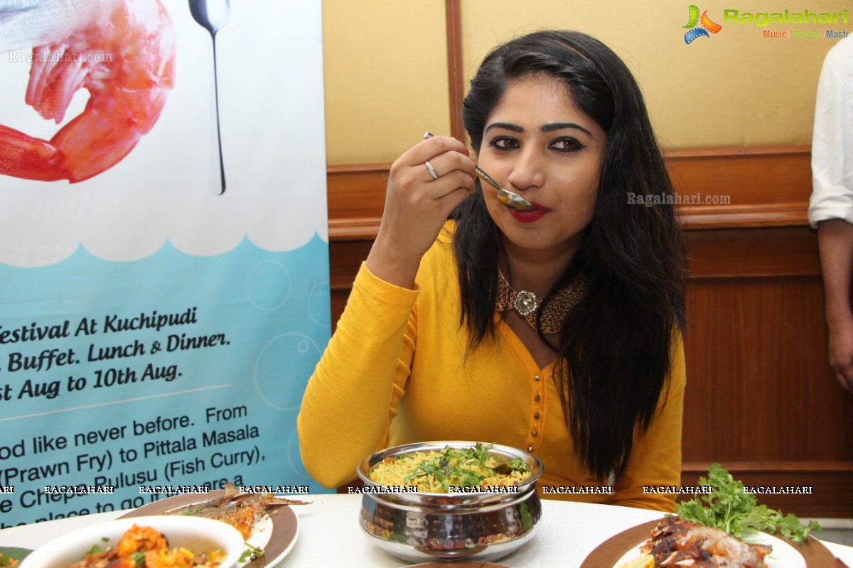 Madhulagna Das at Seafood Festival (August 2014) at Hotel Katriya, Hyderabad