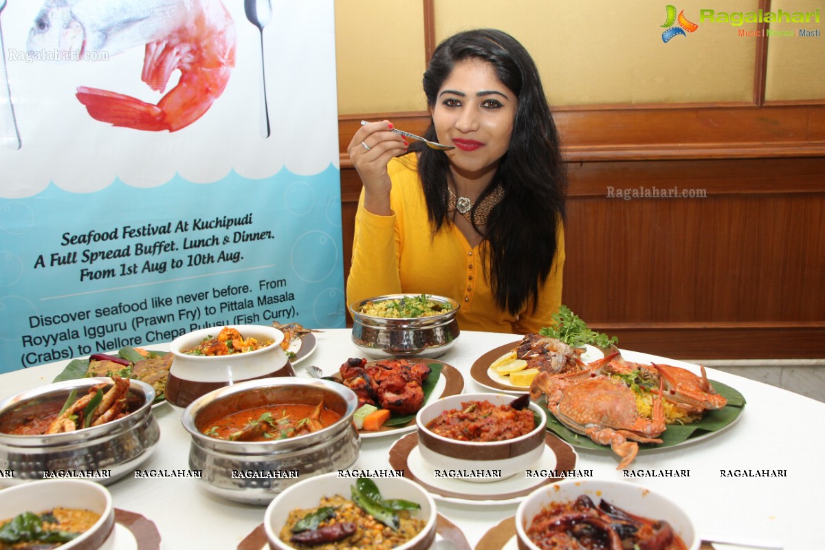 Madhulagna Das at Seafood Festival (August 2014) at Hotel Katriya, Hyderabad