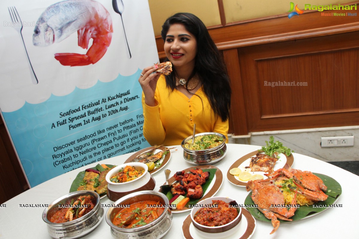 Madhulagna Das at Seafood Festival (August 2014) at Hotel Katriya, Hyderabad