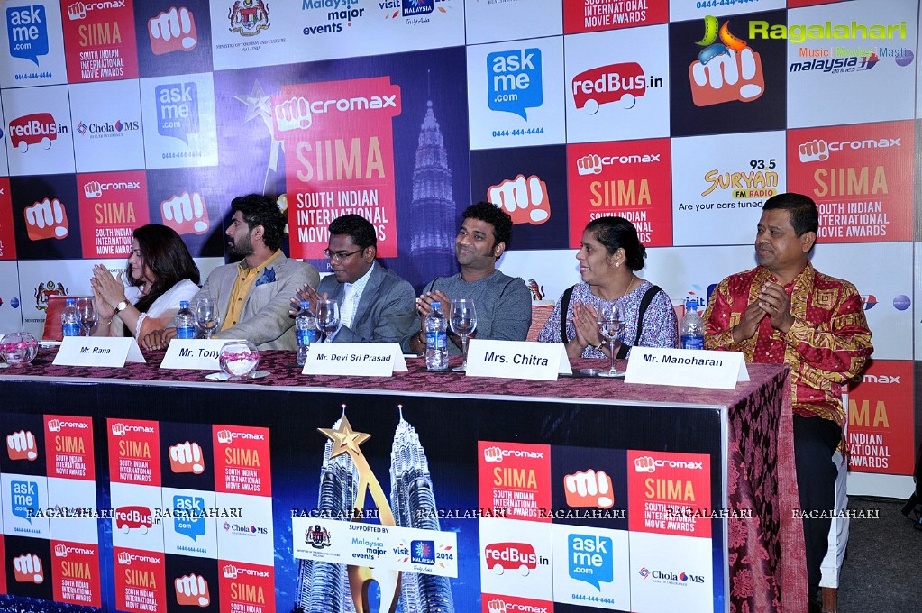 SIIMA Press Meet 2014, Chennai