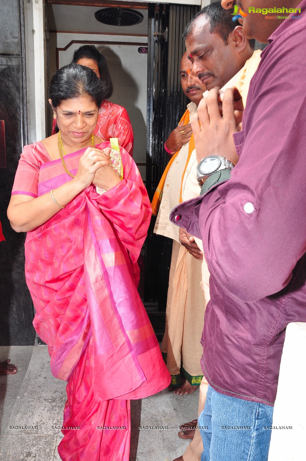 Megastar Chiranjeevi Family at Film Nagar Hanuman Temple