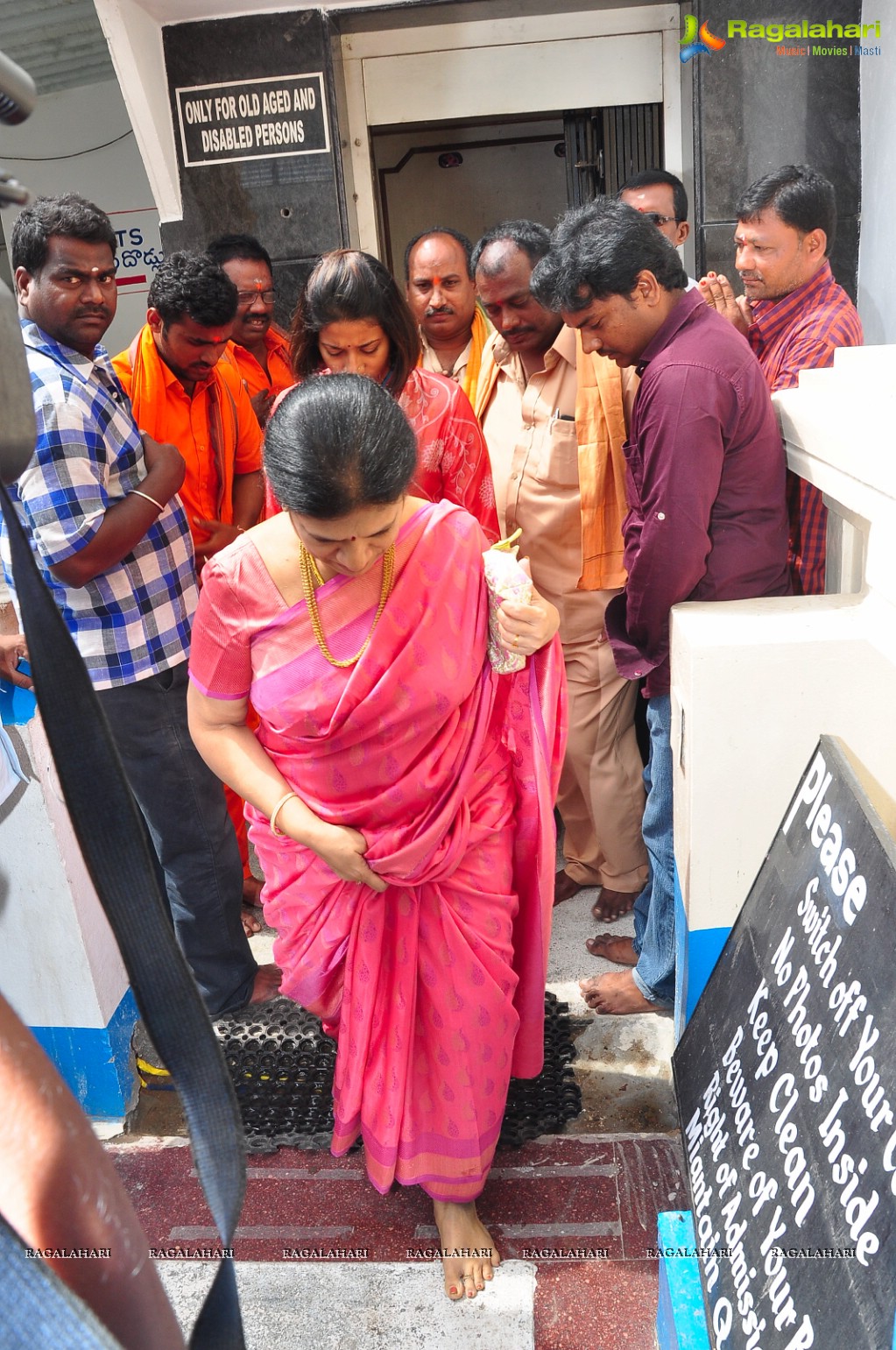 Megastar Chiranjeevi Family at Film Nagar Hanuman Temple