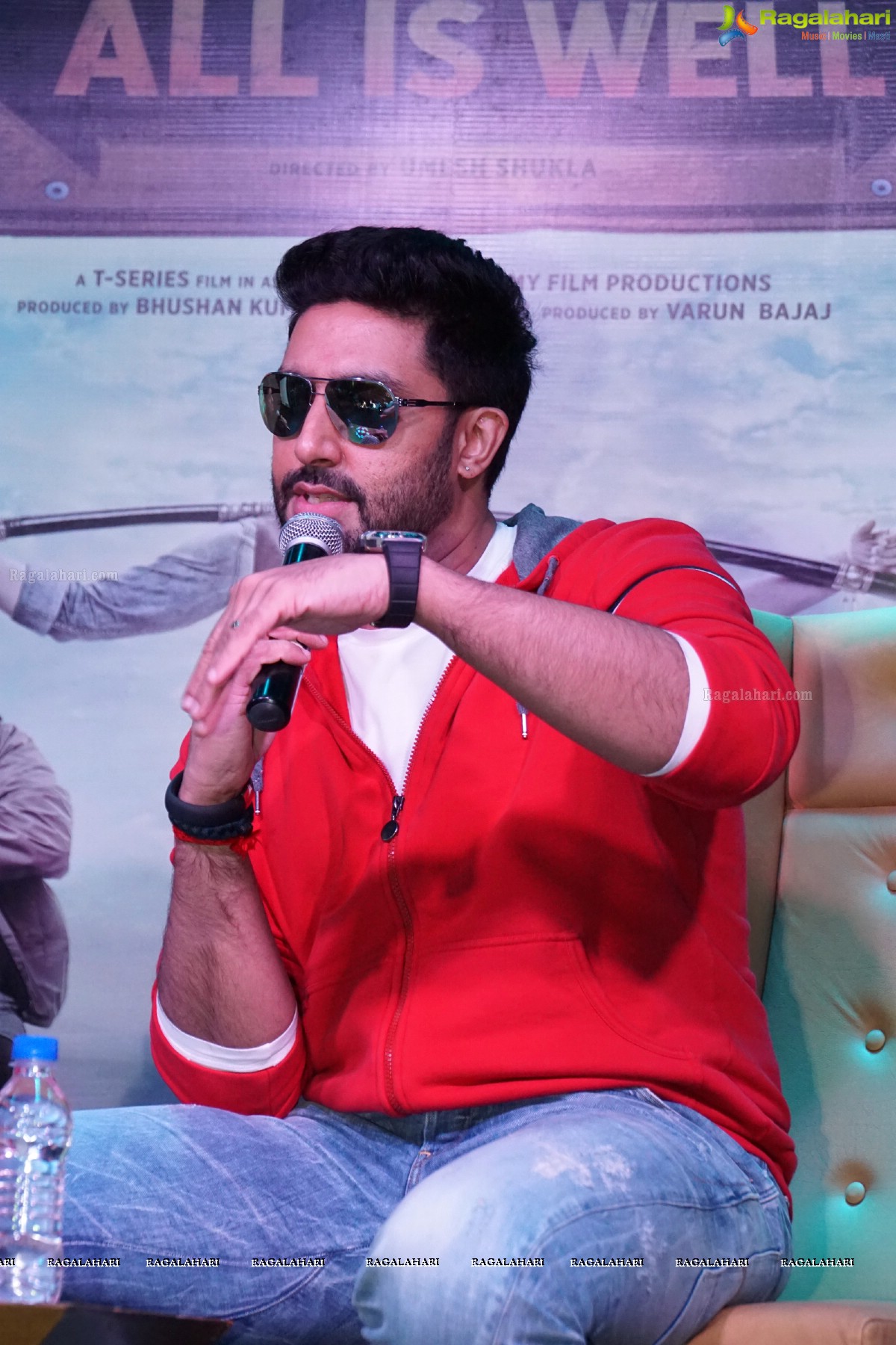 Abhishek Bachchan's All Is Well Movie Promotions at Hyderabad