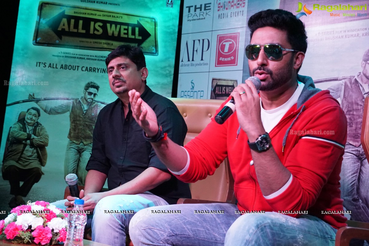 Abhishek Bachchan's All Is Well Movie Promotions at Hyderabad