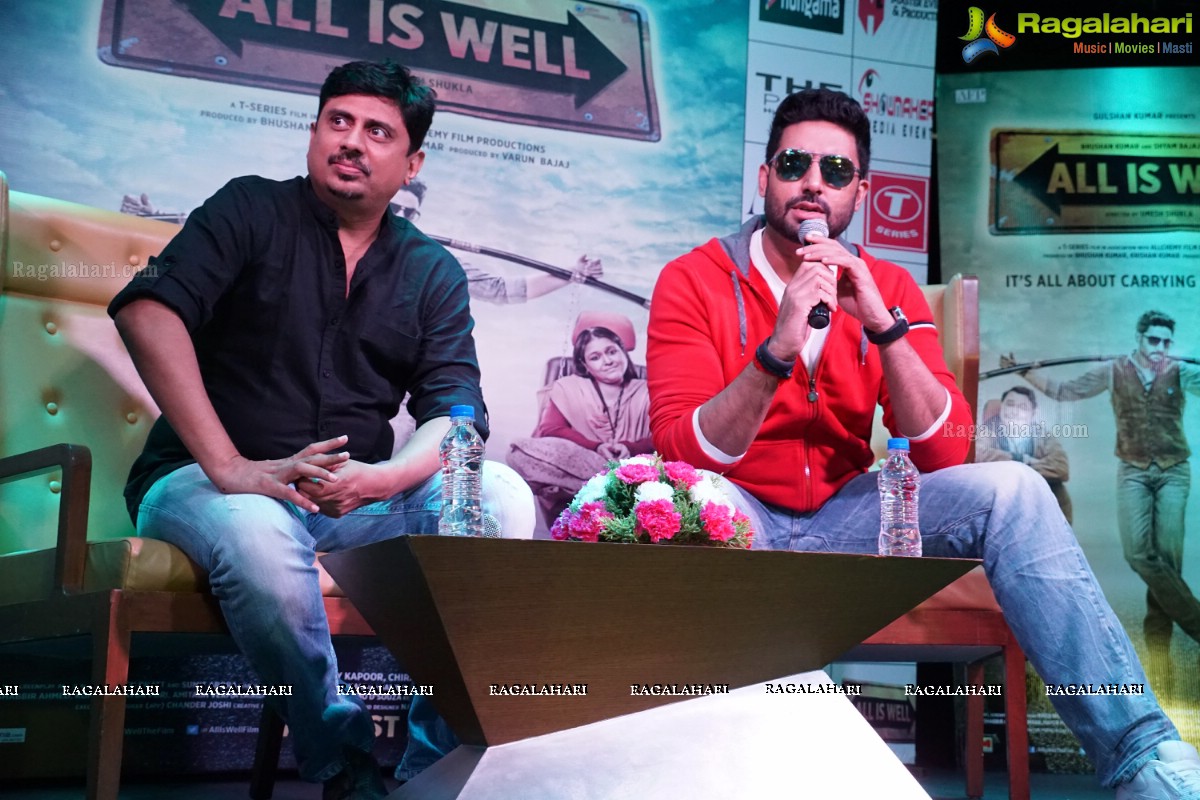 Abhishek Bachchan's All Is Well Movie Promotions at Hyderabad