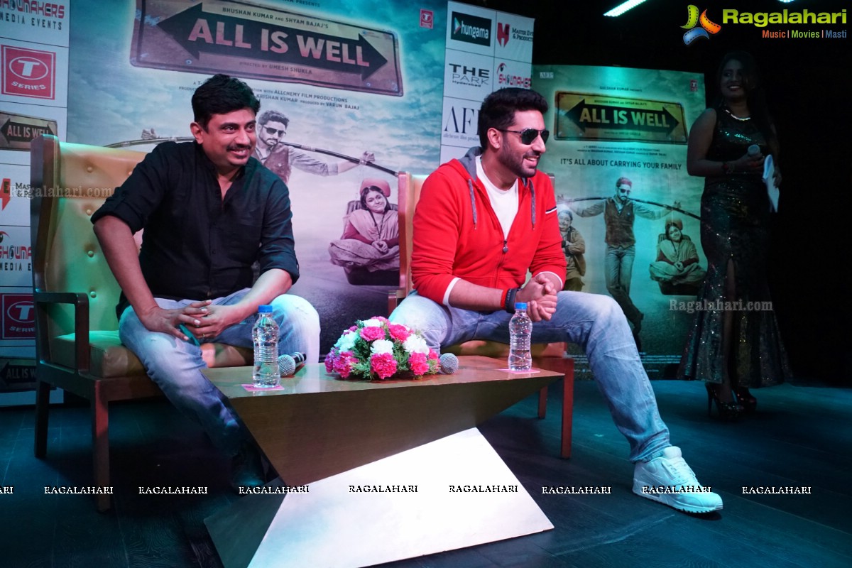 Abhishek Bachchan's All Is Well Movie Promotions at Hyderabad