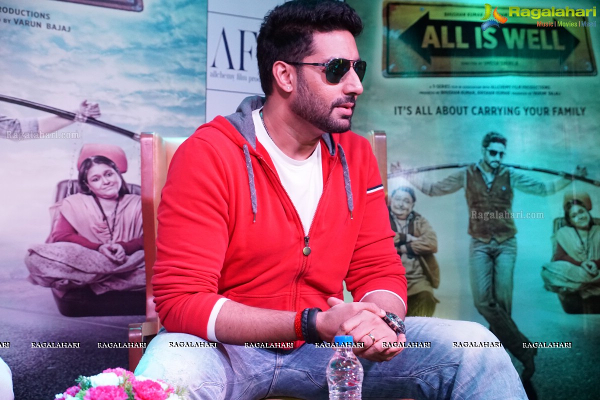 Abhishek Bachchan's All Is Well Movie Promotions at Hyderabad