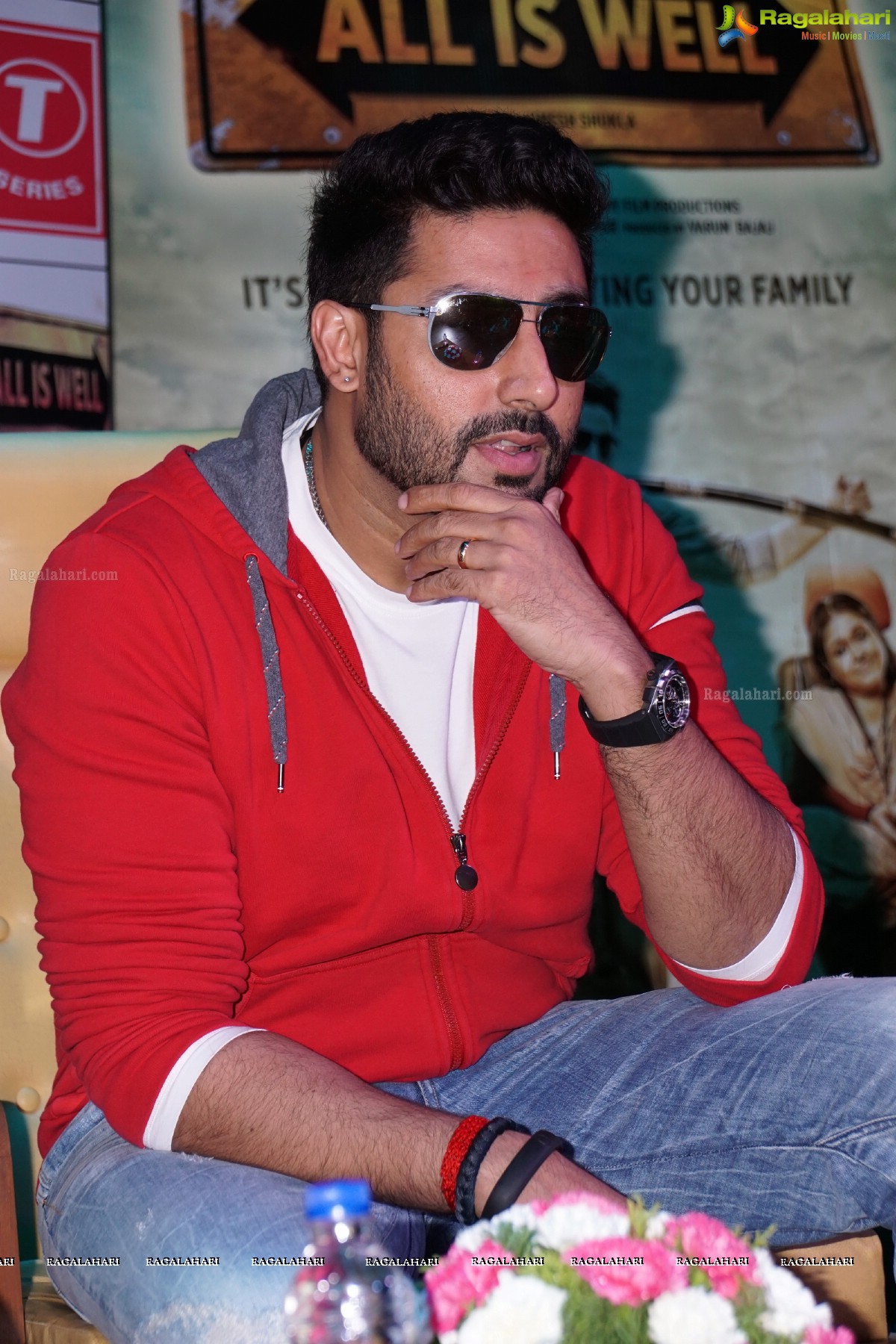 Abhishek Bachchan's All Is Well Movie Promotions at Hyderabad
