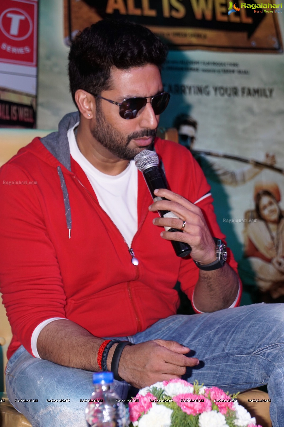 Abhishek Bachchan's All Is Well Movie Promotions at Hyderabad