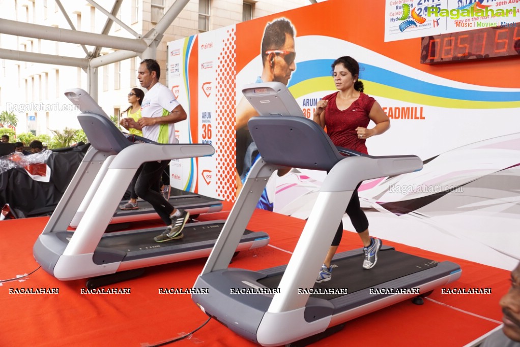 The 36 Hour Treadmill Run by Arun Bhardwaj at HITEX