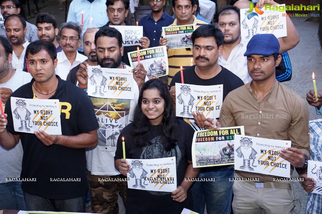 Bring Back Ustad - Peace Rally by Wild Life Photographers in Hyderabad