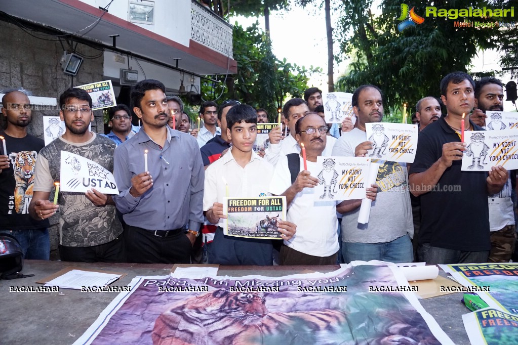 Bring Back Ustad - Peace Rally by Wild Life Photographers in Hyderabad