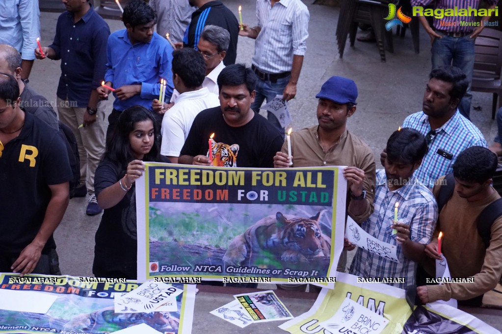 Bring Back Ustad - Peace Rally by Wild Life Photographers in Hyderabad