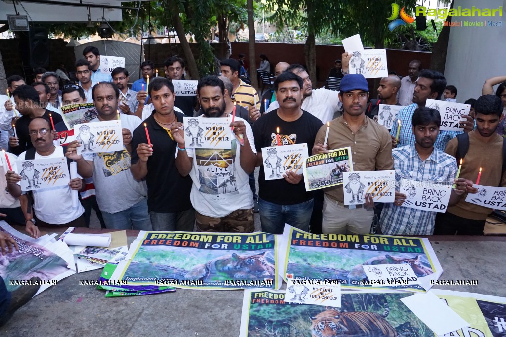 Bring Back Ustad - Peace Rally by Wild Life Photographers in Hyderabad