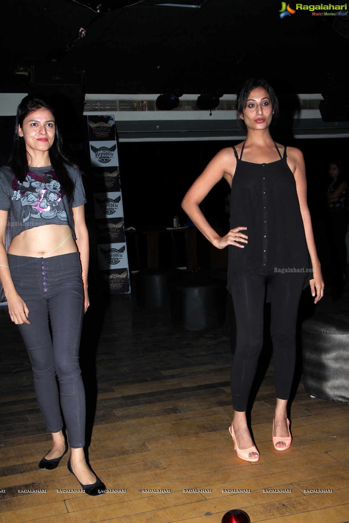 Models Ramp Walk during Showcase to Hyderabad Couture Week at Club Republic, Hyderabad