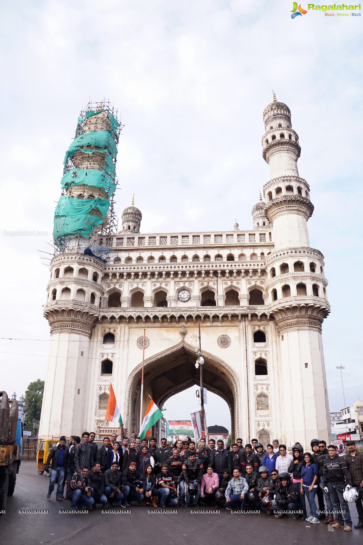 Harley Owners Group Independence Day 2015 Rally at Charminar, Hyderabad