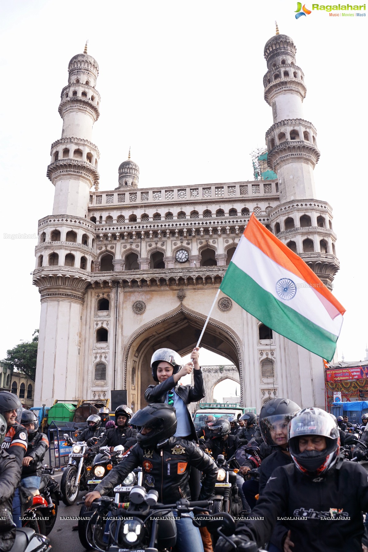 Harley Owners Group Independence Day 2015 Rally at Charminar, Hyderabad