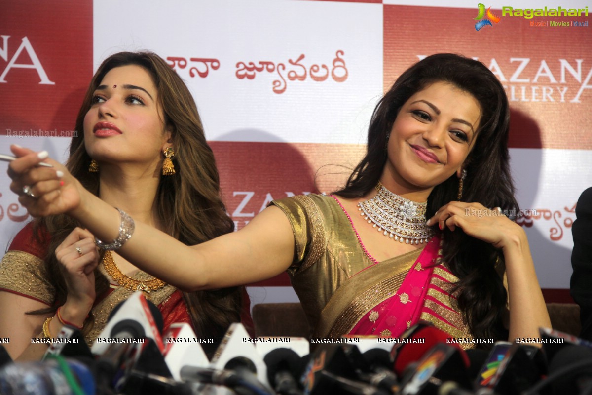 Kajal Aggarwal, Tamannaah launches Khazana's World Biggest Store in Vizag