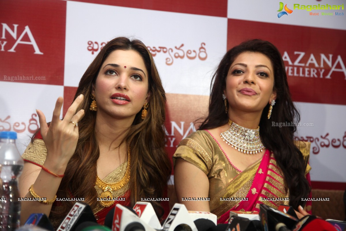 Kajal Aggarwal, Tamannaah launches Khazana's World Biggest Store in Vizag