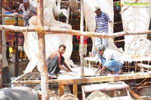 Making of Khairatabad Ganesh