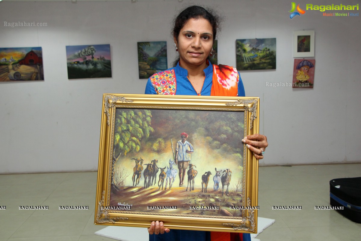 Painting Exhibition at Tourism Bhavan, Hyderabad