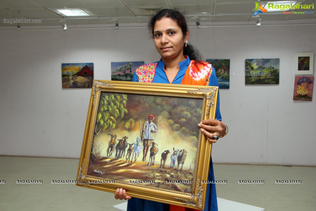Painting Exhibition at Tourism Bhavan, Hyderabad