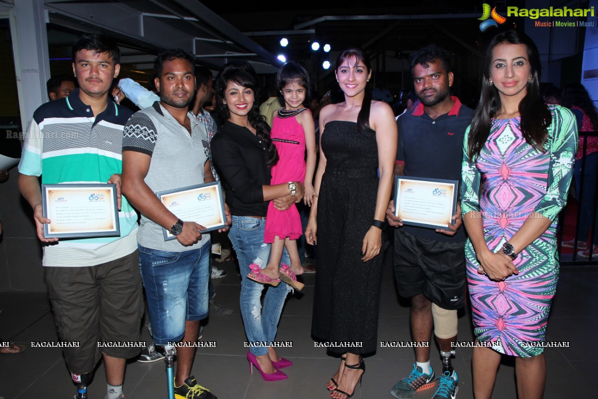 Felicitation to Infinity Ride 2015 Bicycle Riders in Hyderabad