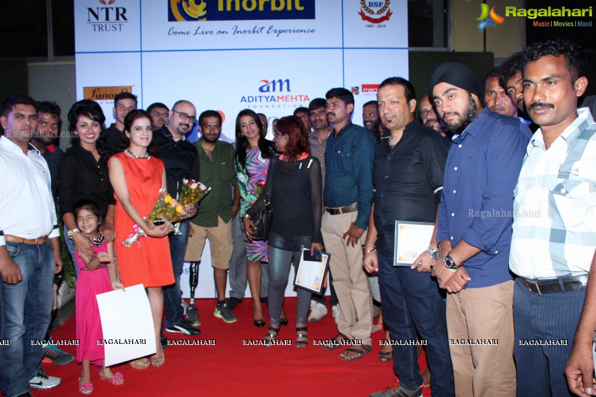 Felicitation to Infinity Ride 2015 Bicycle Riders in Hyderabad
