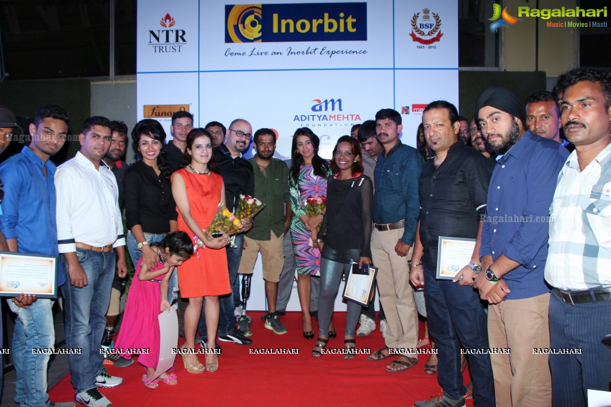 Felicitation to Infinity Ride 2015 Bicycle Riders in Hyderabad