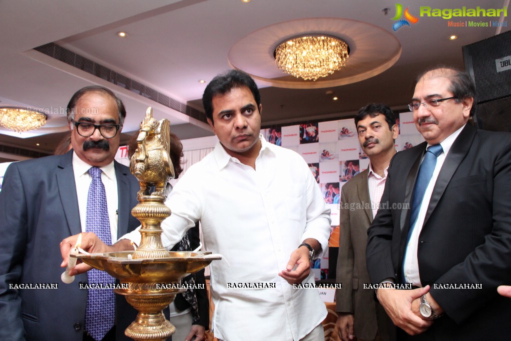 KT Rama Rao inaugurates Thomson branded LED TV Product Range in Hyderabad