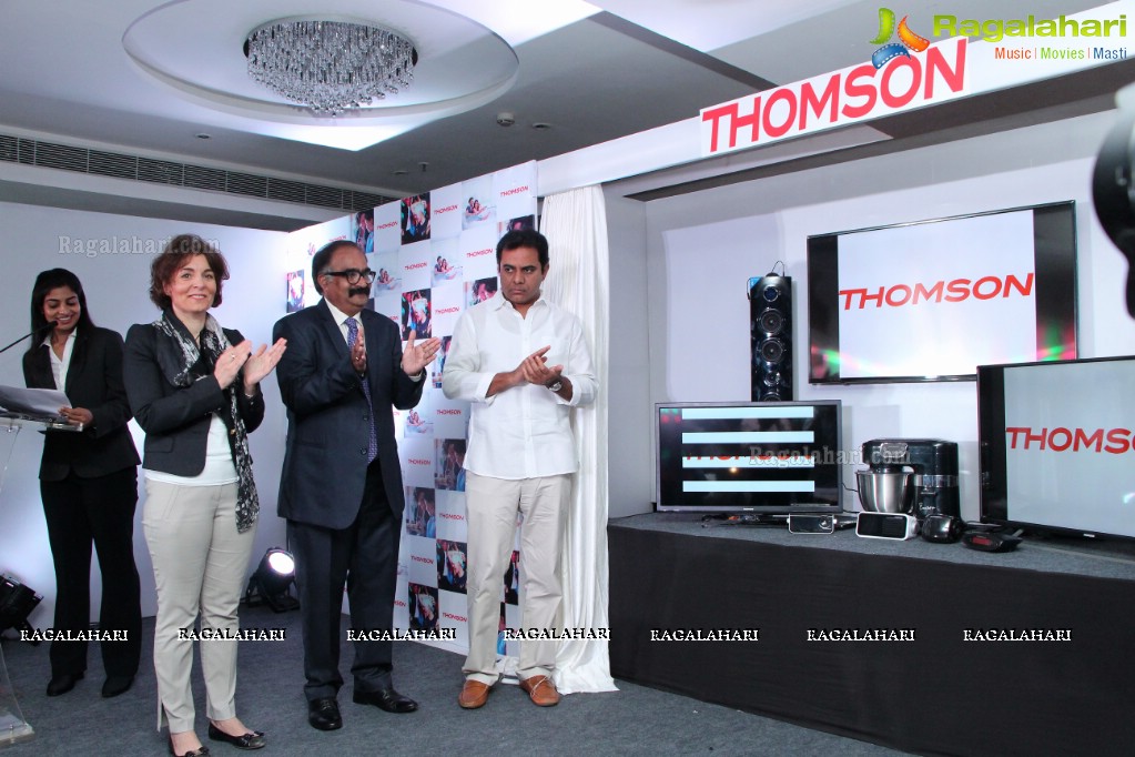 KT Rama Rao inaugurates Thomson branded LED TV Product Range in Hyderabad