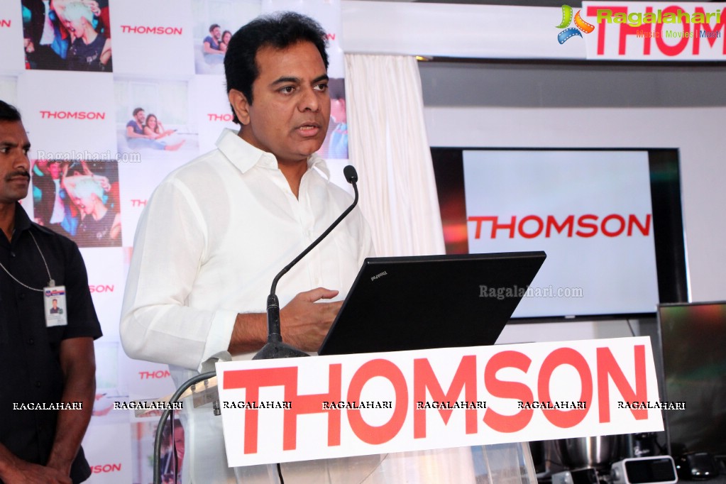 KT Rama Rao inaugurates Thomson branded LED TV Product Range in Hyderabad