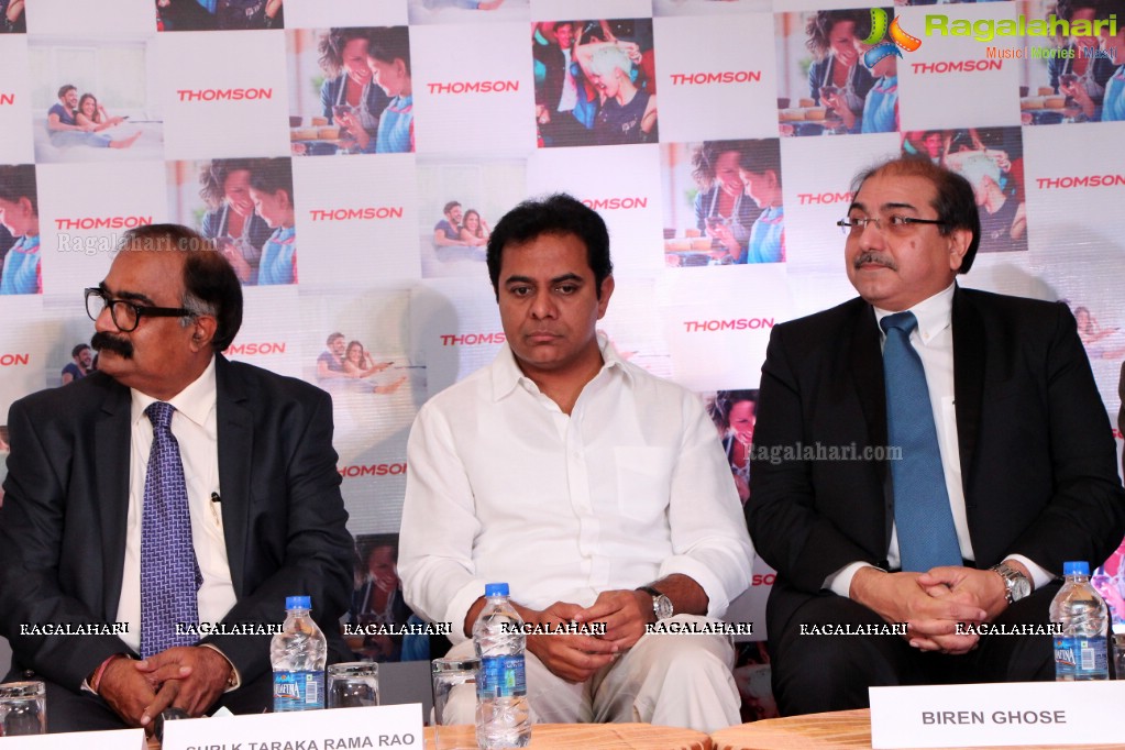 KT Rama Rao inaugurates Thomson branded LED TV Product Range in Hyderabad