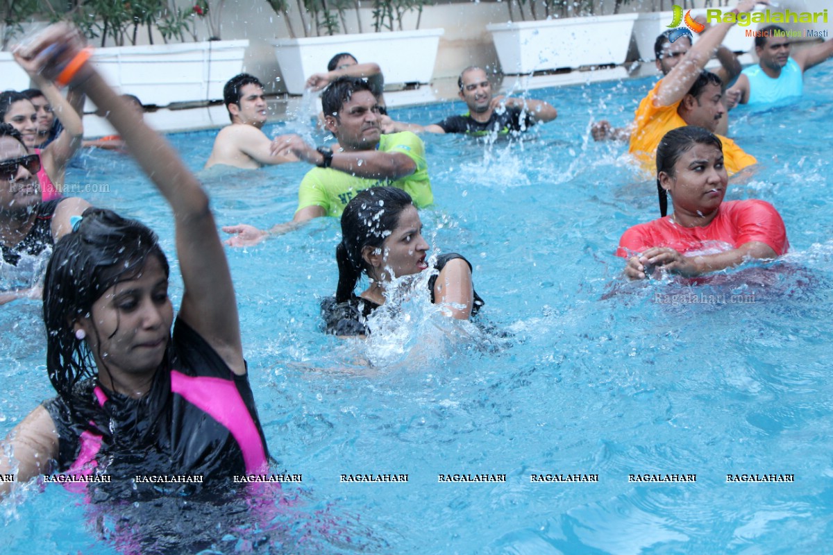 Aqua Zumba (R) Pool Party With Vijaya Tupurani at Radisson Blu Plaza Hotel, Hyderabad