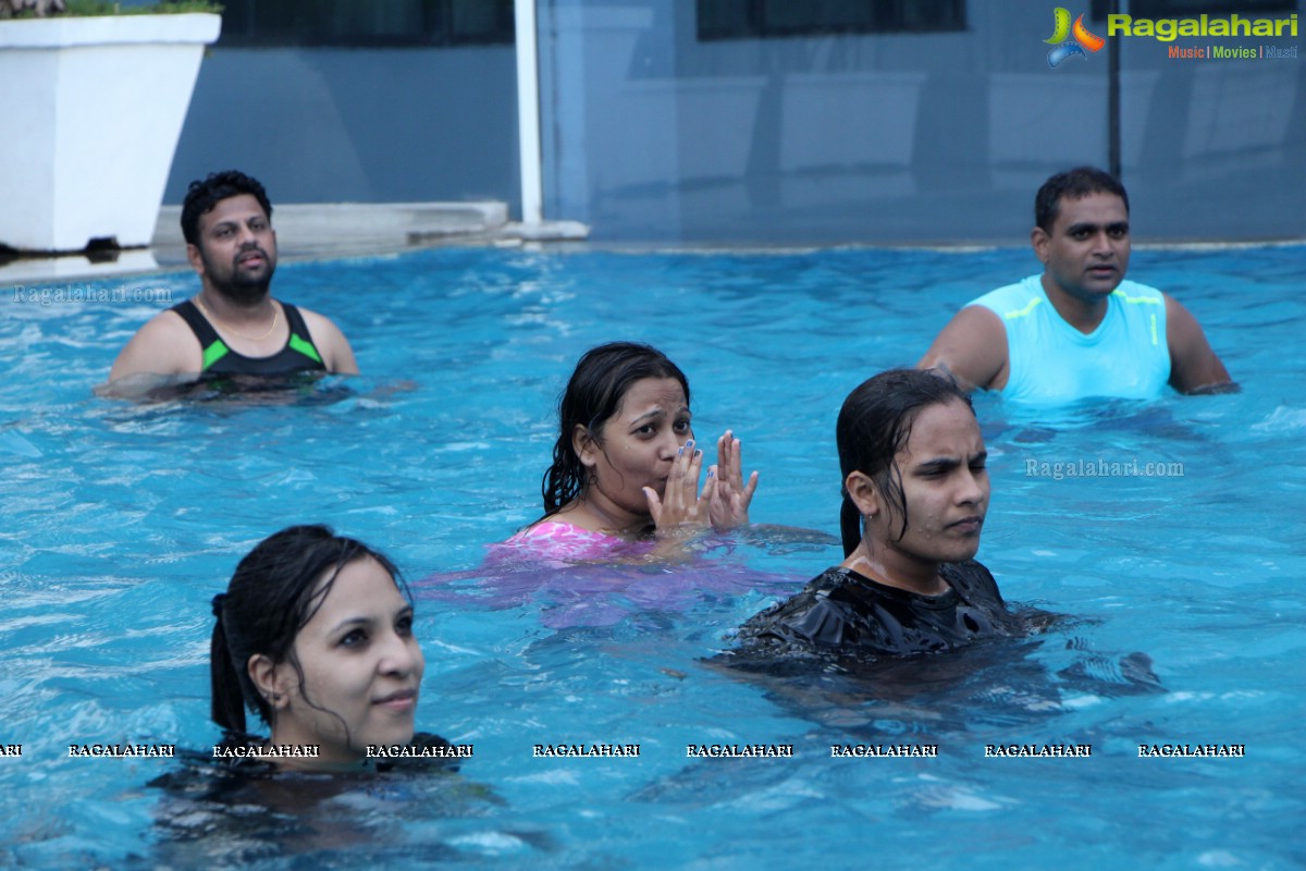 Aqua Zumba (R) Pool Party With Vijaya Tupurani at Radisson Blu Plaza Hotel, Hyderabad