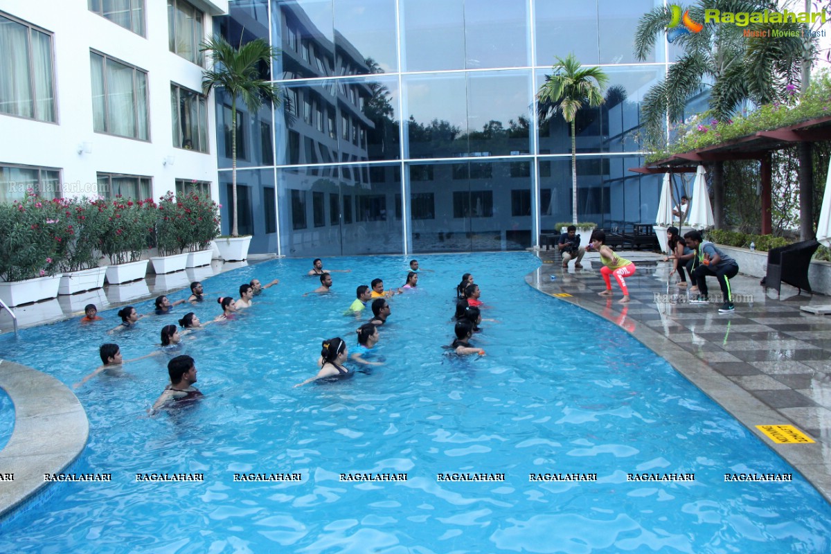 Aqua Zumba (R) Pool Party With Vijaya Tupurani at Radisson Blu Plaza Hotel, Hyderabad