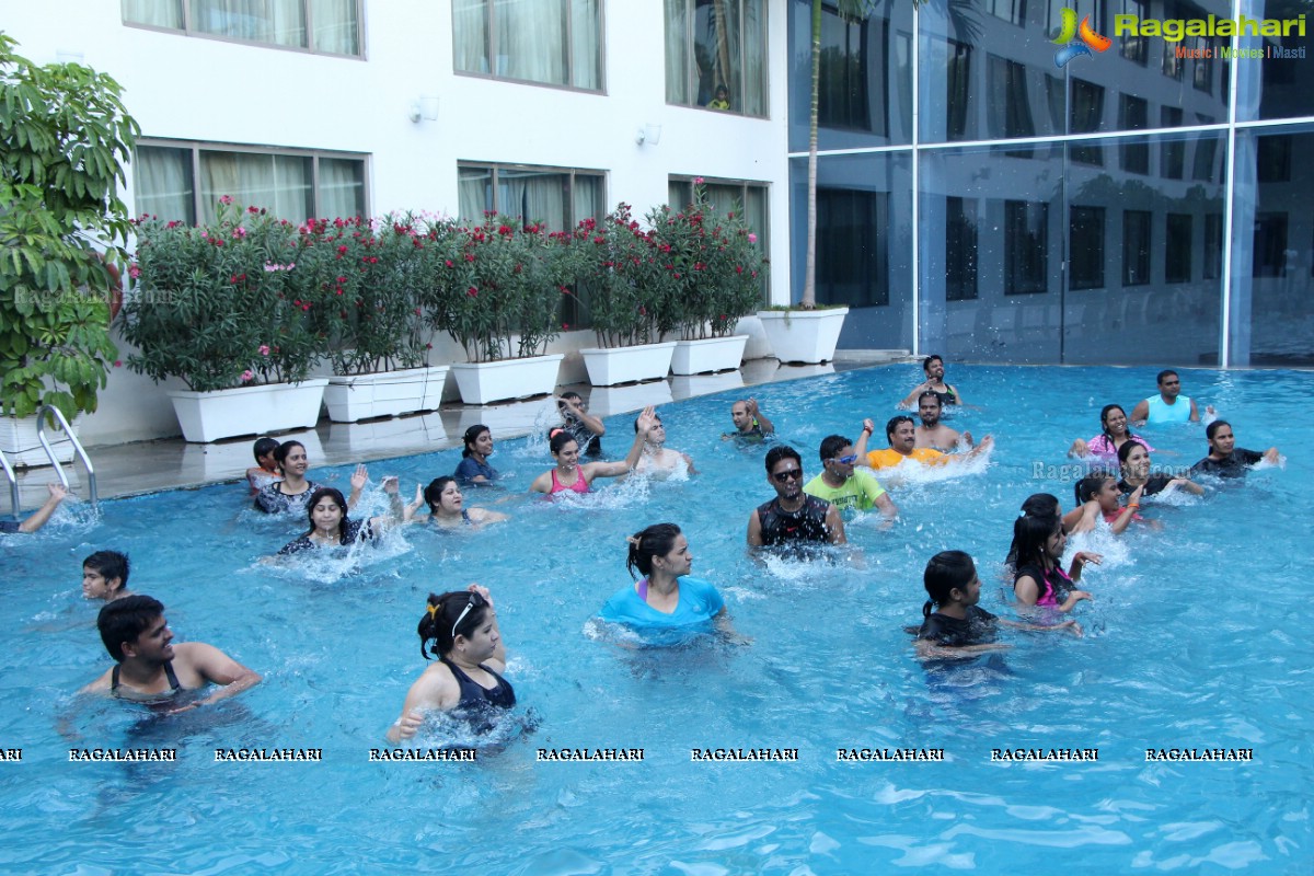 Aqua Zumba (R) Pool Party With Vijaya Tupurani at Radisson Blu Plaza Hotel, Hyderabad