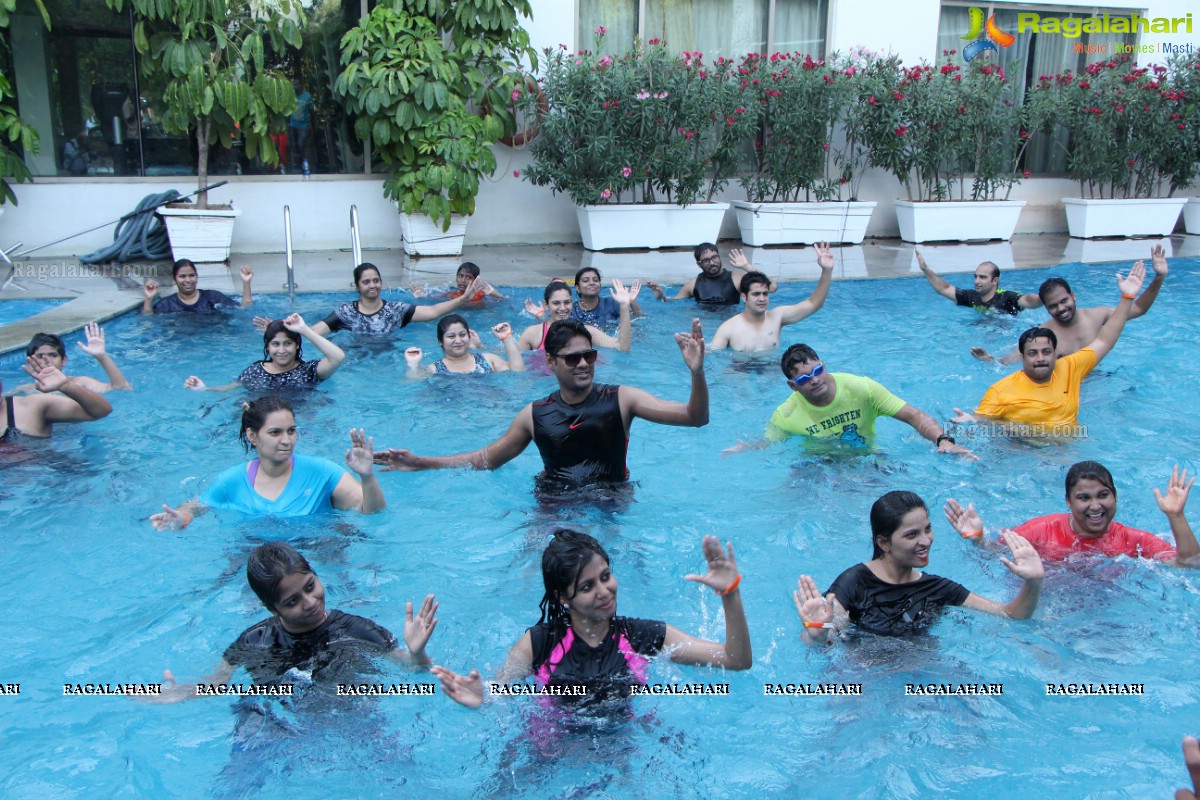 Aqua Zumba (R) Pool Party With Vijaya Tupurani at Radisson Blu Plaza Hotel, Hyderabad