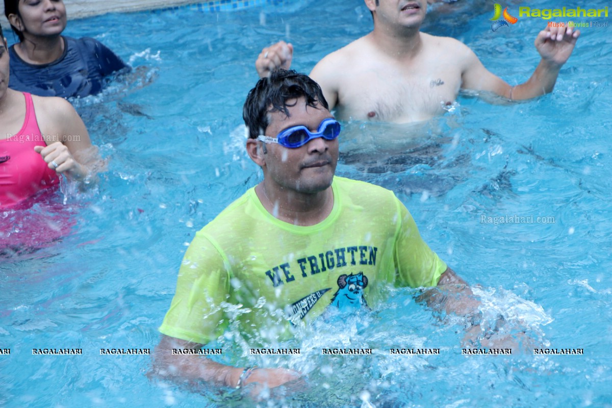 Aqua Zumba (R) Pool Party With Vijaya Tupurani at Radisson Blu Plaza Hotel, Hyderabad