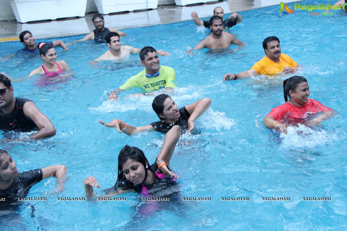 Aqua Zumba (R) Pool Party With Vijaya Tupurani at Radisson Blu Plaza Hotel, Hyderabad